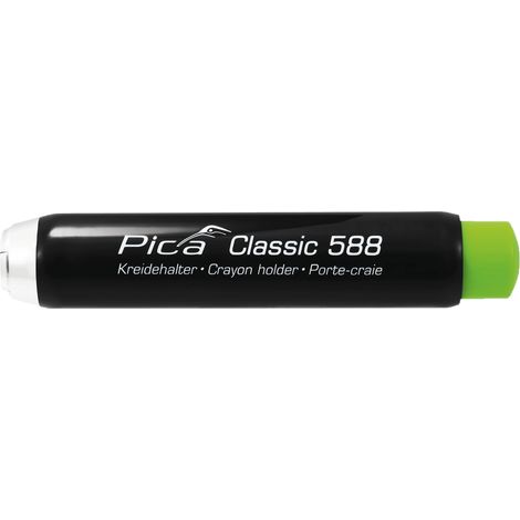Pica 588-10 Classic Portagessetti per Gessetti Rotondi e Quadrati 11-12 mm Corpo ABS Triangolare colore Nero