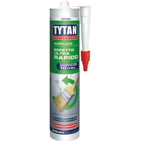 Tytan silicone acrilico ultra rapido ml. 300 - bianco (12 pezzi) - Tytan