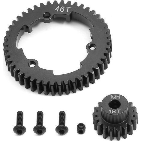 Kit de pignons droits renforcés pour voiture RC (46T+18T) (1/5)