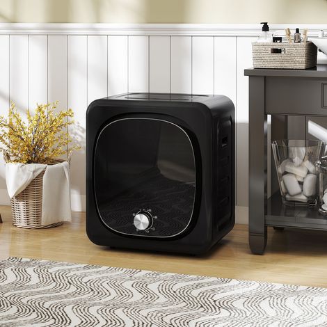 Sèche linge à évacuation électrique 800 W 2.5 Kg avec 5 modes de séchage. cuve en acier inoxydable. charge frontale