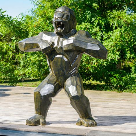 Statue gorille kong black antique 150 cm