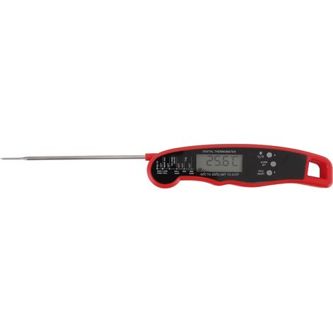 Thermomètre à Viande Numérique avec 4 Sondes, Lecture Instantanée Étanche pour Cuisine, Grillade Extérieure et BBQ Rouge (1/5)