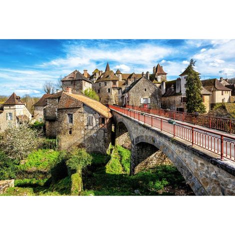 Tableau sur toile Carennac 65x97 cm - Impression sur Toile Murale Décorative - Image imprimée en HD sur Toile - Toile sur Châssis en Bois FSC - Fabriqué en France (1/5)