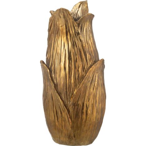 Vase Design Pétales "Nebu" 51cm Or