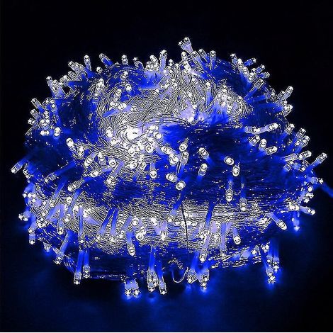 50 m, 100 m, 200 m, 300 m, 500 m lange LED-Lichterkette für den Außenbereich, blau
