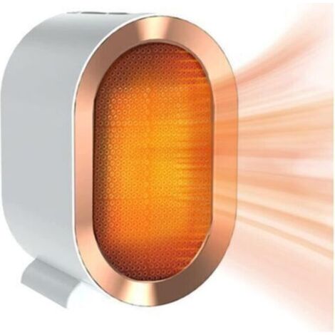 Chauffage électrique en céramique avec ventilateur — Chauffage d'appoint 1200 W avec 2 niveaux de chauffe et protection contre la surchauffe — Chauffage rapide et silencieux à faible consommation d'én (1/4)