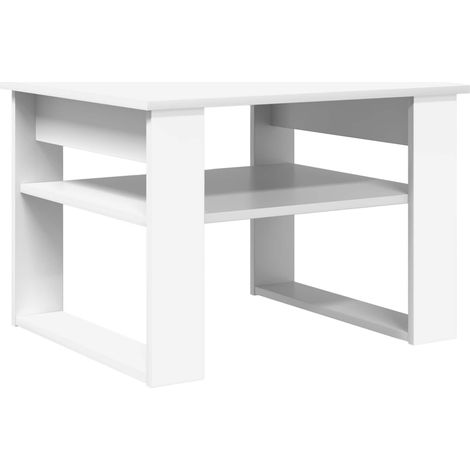 Table basse Blanc 64 x 54 x 44 cm Bois d'ingénierie