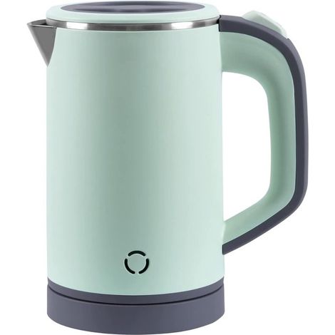 Hervidor instantáneo - 800 ml - Pequeño - 10x19 cm - Acero inoxidable - Verde (1/5)