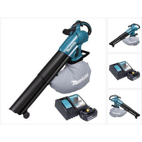 Makita DUB 187 RM Akku Laubbläser und Laubsauger 18 V Brushless + 1x Akku 4,0 Ah + Ladegerät