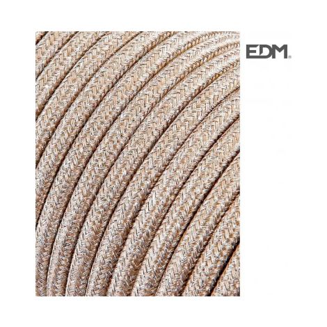 Cable EDM 11850 C15 Beige 2 x 0,75 mm 5 m