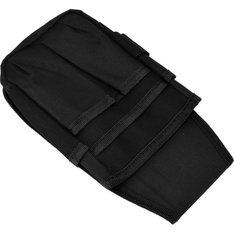 Pochette à outils ceinture noire, petit sac à outils pour électricien, organisateur de poche avec liseré noir (1/5)