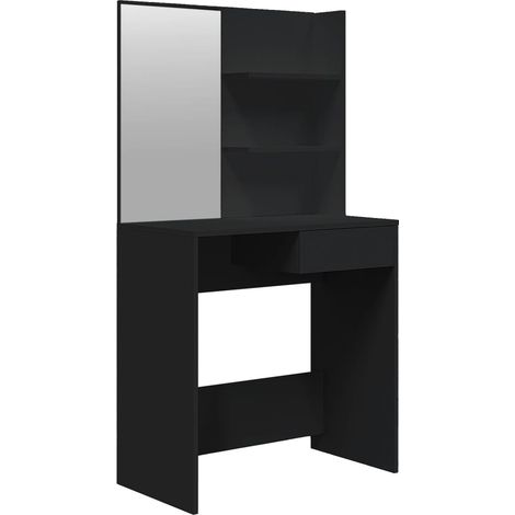 Coiffeuse avec miroir noir 74,5x40x141 (1/5)