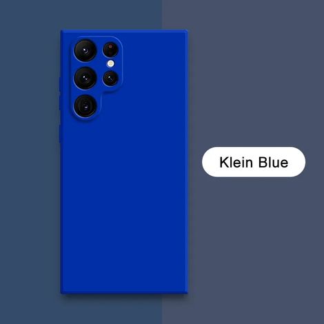 (Samsung A53 5G, Bleu Klein) Étui de protection en silicone liquide pour téléphones Samsung, surface en tissu doux. (1/5)