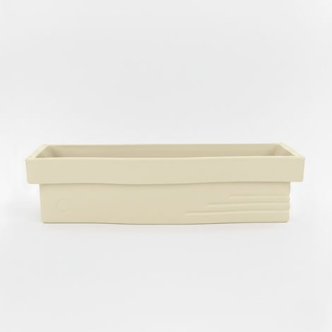 Jardinière design effet pierre 70l avec réserve d'eau-plast'up rotomoulage (1/4)