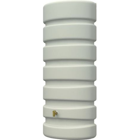 Serbatoio per l'acqua Piovana Graf. Serbatoio Decorativo per acqua da 650 litri, 60x80x191 cm, beige