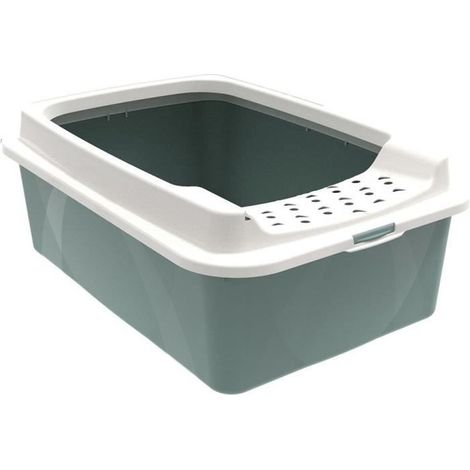 Bac a litiere avec rebords - ROTHO MYPET - BONNIE - 57.2 x 39.3 x 20.9 cm - Vert (1/3)