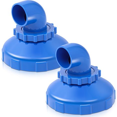 Compatible con 2 boquillas de chorro para piscina, boquilla de entrada de agua giratoria 360°, repuesto para boquilla de retorno de piscina, compatible con accesorios de salida de spa Intex