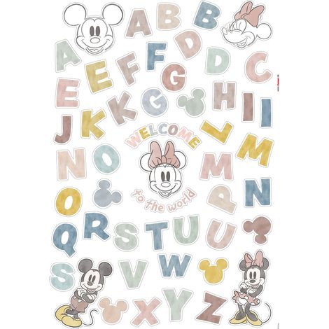 Stickers muraux- Mickey Alphabet (1/2)