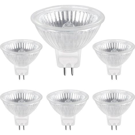 Ampoule Halogene GU5.3 50W 12V, 800lm Blanc Chaud 2700K Dimmable, Ampoule Spot Halogène MR16, pack de 6 (1/4)