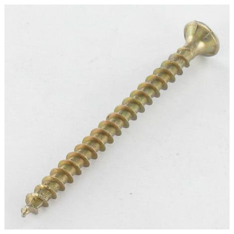 Vis Spax Tête fraisée TF Pozi N°2 3.5X12 Diamètre de tête: 7 Filetage total YELLOX Spax Bichromaté sans-100 pièces (1/3)