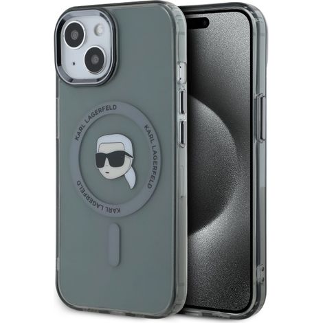 Karl Lagerfeld MagSafe iPhone 15 Hülle Schwarz (1/5)