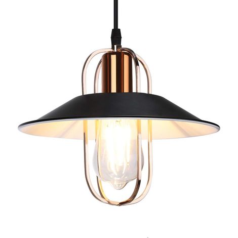 ZOLGINAH Suspension Luminaire Industrielle Forme lanterne Lustre Vintage Eclairage de Plafond Rétro Lampe Pendante E27 Plafonnier en Métal Intérieur Décoration pour Chambre Cuisine Bar Loft Salon Noir (1/5)
