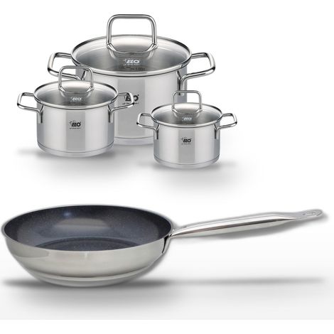 Lot Poêle 28cm & 3 Faitouts Elo Profi Therm Platinum (1/5)