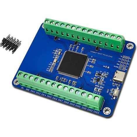 Módulo de muestreo STM32F407ZET6, módulo de muestreo AD de 24 canales y 12 bits, módulo de interfaz de adquisición de datos tipo C (1/2)