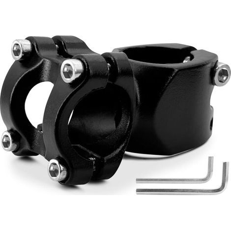 Attacco manubrio da 25,4 mm - Rialzo manubrio - Attacco manubrio per mountain bike - Attacco manubrio da 25,4 mm di diametro per attacchi manubrio da 28,6 mm, attacco manubrio adatto per mountain bike (1/5)