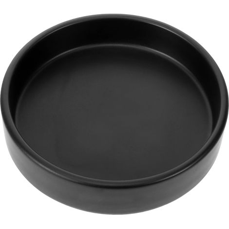 Soucoupe Pour Pot De Plante - Céramique - 11,5 x 11,5 x 2,8 cm - Noir - Pour Collecte D'eau Et Protection Des Surfaces - 1 Pièce (1/5)
