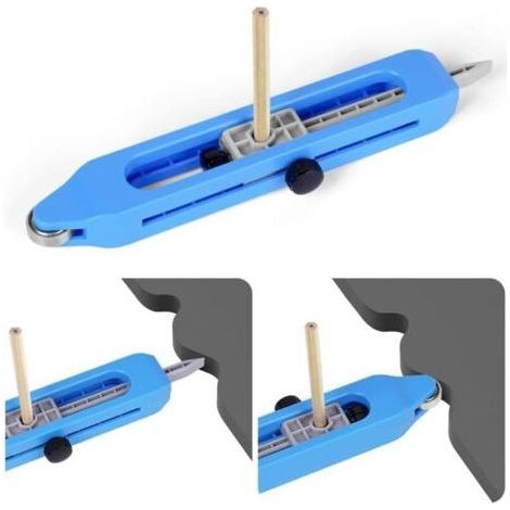 Contour Gauge with Lock, Profile Tool Woodworking Measuring Ruler Irregular Contour Duplicator Gauge Tools, Gift for Carpenter (Improve) (1/5)