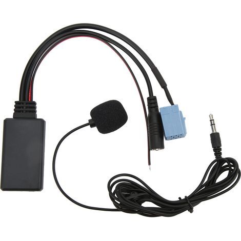 Câble d'entrée AUX IN bluetooth 5.0, Jack 3.5mm ISO 8 broches 7 607 897 093, remplacement de Microphone mains libres pour Bora Blaupunkt (1/5)