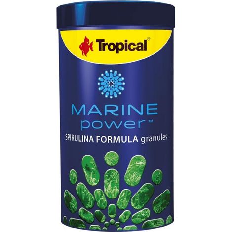 Tropical Marine Power Spirulina Formula Granules 250ml - Mangime Granulare per Pesci Marini (1/2)