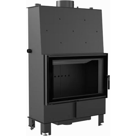 Kratki Wasserführender Kamineinsatz LUCY BLACK 16 kW Ø 200 Doppelverglasung (1/5)