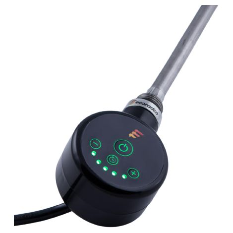 Résistance Électrique pour Radiateur Granitan Up&Down 300W avec Thermostat et Minuterie, Design Noir Mat, Protection IP44 (1/3)