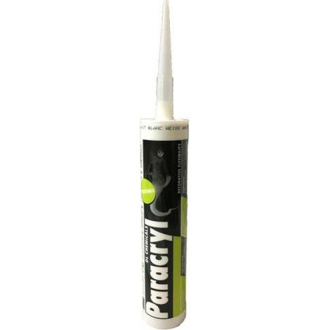 Mastic acrylique blanc 300ml – Étanchéité joints faible mouvement – Résistance UV et vieillissement – Pour béton et bois