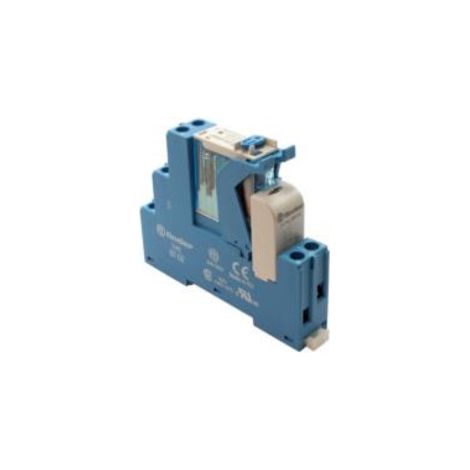 Interface 2RT 8A 125V DC étrier plastique bornes à cage sortie d'automate FINDER 4C0291250050SPA