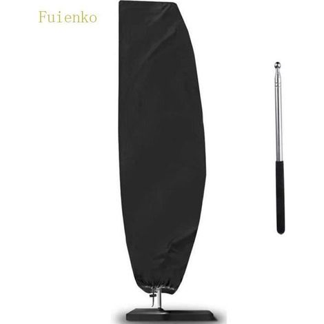 Housse de protection pour parasol FUIENKO - Tissu Oxford 210D - Noir - Rectangulaire - Protection étanche et UV-Ywey (1/5)