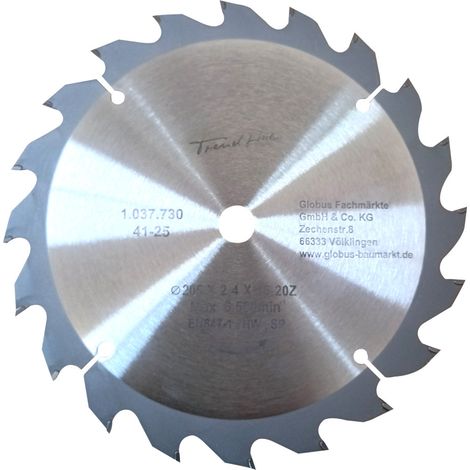 TrendLine Kreissägeblatt Ø 205 mm Bohrung Ø 16 mm Kreissägeblatt