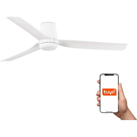 Faro Punt Tub Système intelligent Tuya blanc mat à 3 lames de taille moyenne (1/4)