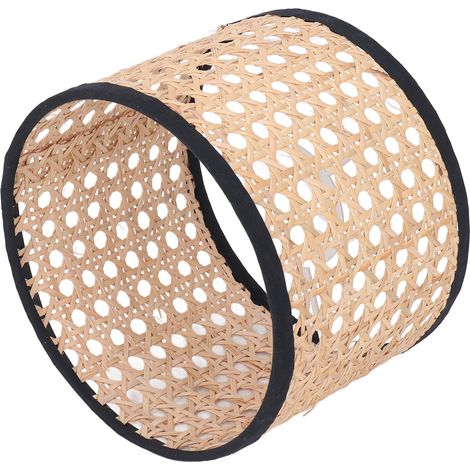 Abat-jour en rotin universel, couvre-lampe en rotin tressé pour douille E27 E14, lustre suspension plafonnier (1/5)