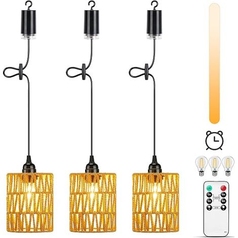 Suspension Luminaire Rotin Exterieur Intérieur (1/5)