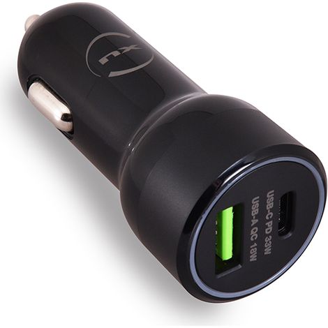 NX - Chargeur rapide allume cigare USB C et USB (1/4)