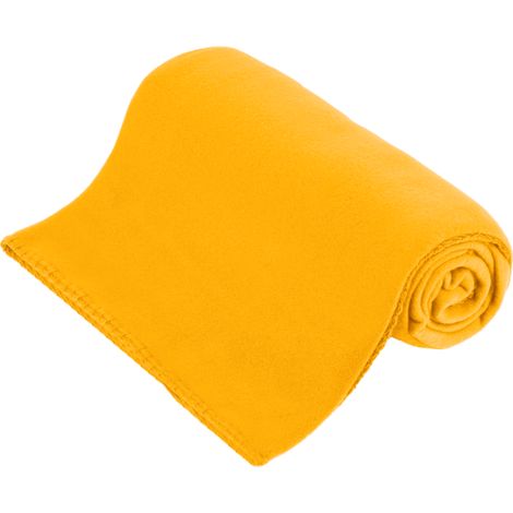 Couverture polaire 130x150 cm TEESA - jaune (1/4)