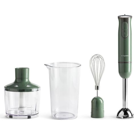 Frullatore Mixer A Immersione 600W 3 In 1 Linea Iridea Verde Salvia (1/10)