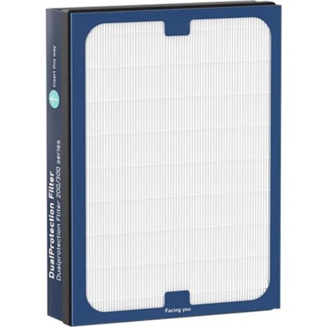 (1 filtre Blueair 200/300) Filtre de rechange Blueair compatible avec les séries 200 et 300 - Filtre HEPA et composite à charbon actif (1/4)