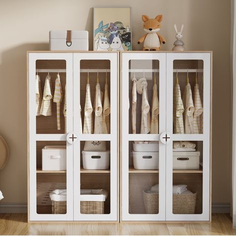 armadio contenitore 80x50x150 cm doppio acrilico bimbi OKMYHOME (1/5)