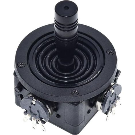 Potenziometro a sfera JH-D202X-R2/R4 da 10.000 ohm con tastiera e linearità ±1% per un controllo multiasse preciso, colore nero. (1/4)