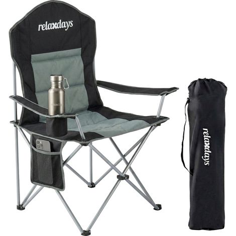 Folding Camping Chair - High Back, Padded Seat, Carry Bag (1/5)