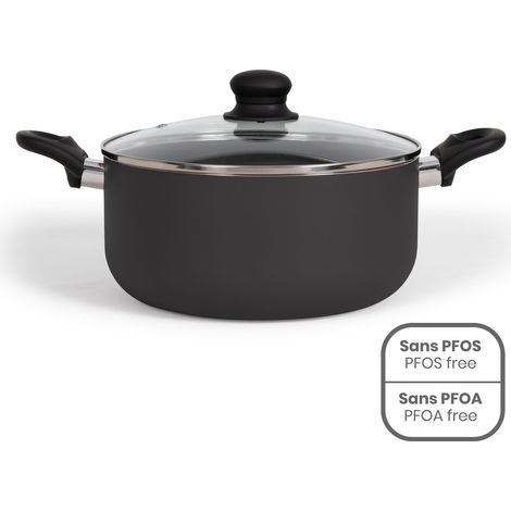 Livoo MEP150N Bratentopf Aluminium schwarz 24 cm (1/4)